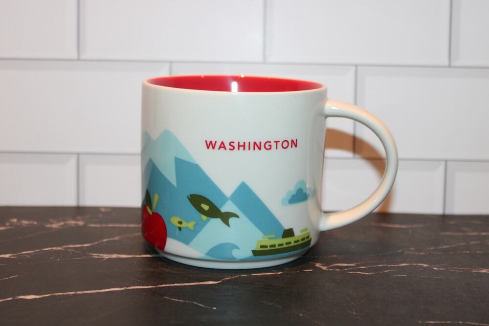 Starbucks Washington State You Are Here Mug 14 oz Coffee Cup YAH EUC